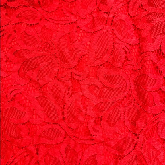 Worthington Womens Size 4 Red Lace Layered Classy Skirt - Picture 2 of 3